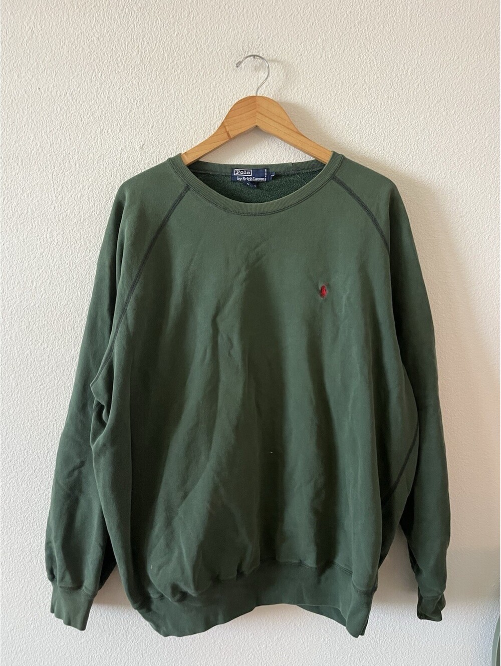 Vintage Polo Ralph Lauren Green Crewneck Sweatshirt XL⁠
